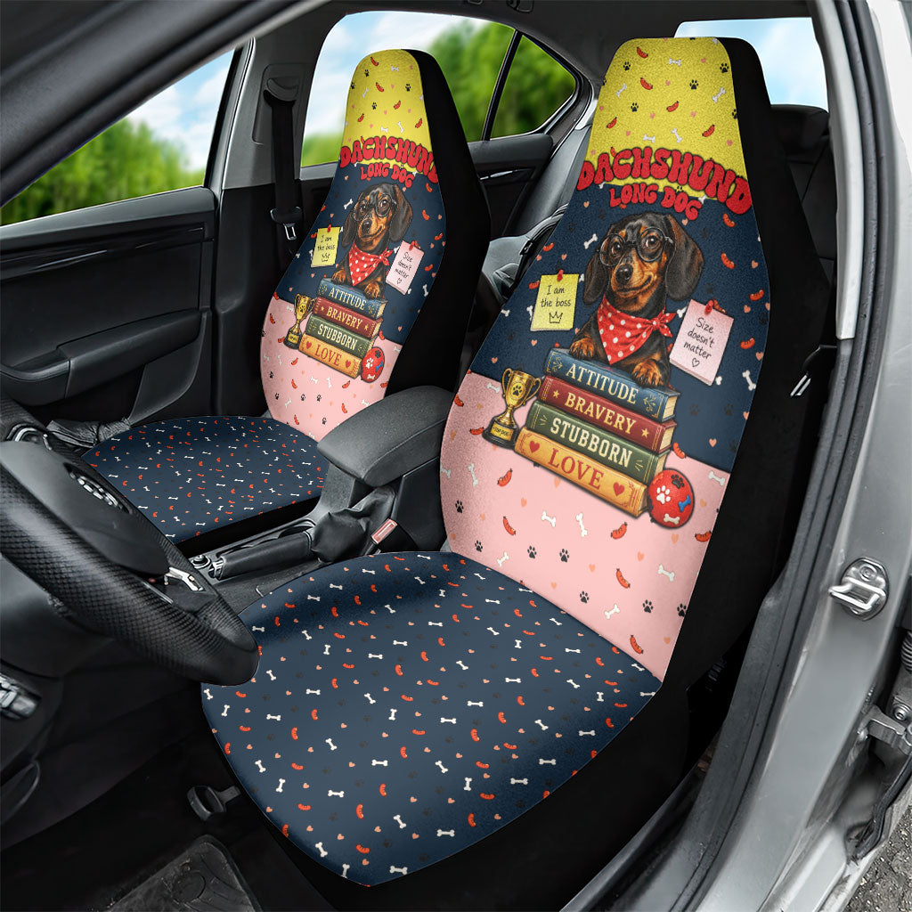 Dachshund Long Dog Big Personality Car Seat Cover Dachshund Lovers Club Cute Mascot