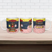 Dachshund Long Dog Big Personality Ceramic Mug Dachshund Lovers Club Cute Mascot