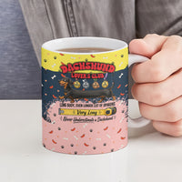 Dachshund Long Dog Big Personality Ceramic Mug Dachshund Lovers Club Cute Mascot