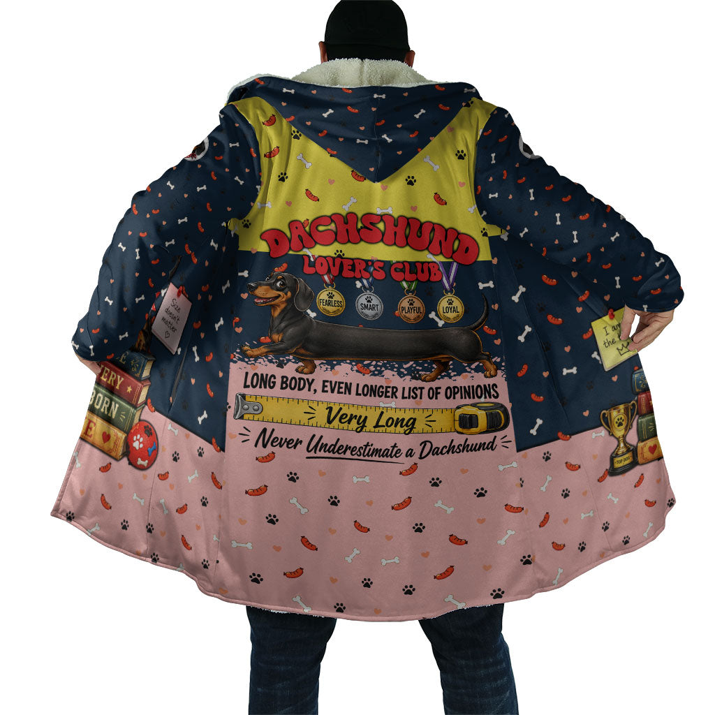 Dachshund Long Dog Big Personality Cloak Dachshund Lovers Club Cute Mascot