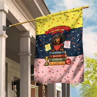 Dachshund Long Dog Big Personality Garden Flag Dachshund Lovers Club Cute Mascot