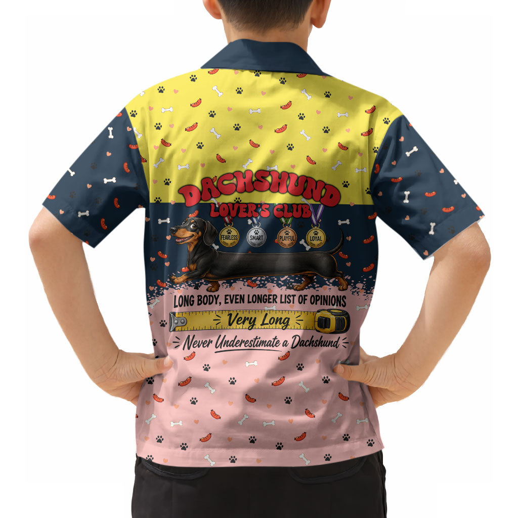 Dachshund Long Dog Big Personality Hawaiian Shirt Dachshund Lovers Club Cute Mascot