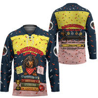 Dachshund Long Dog Big Personality Hockey Jersey Dachshund Lovers Club Cute Mascot