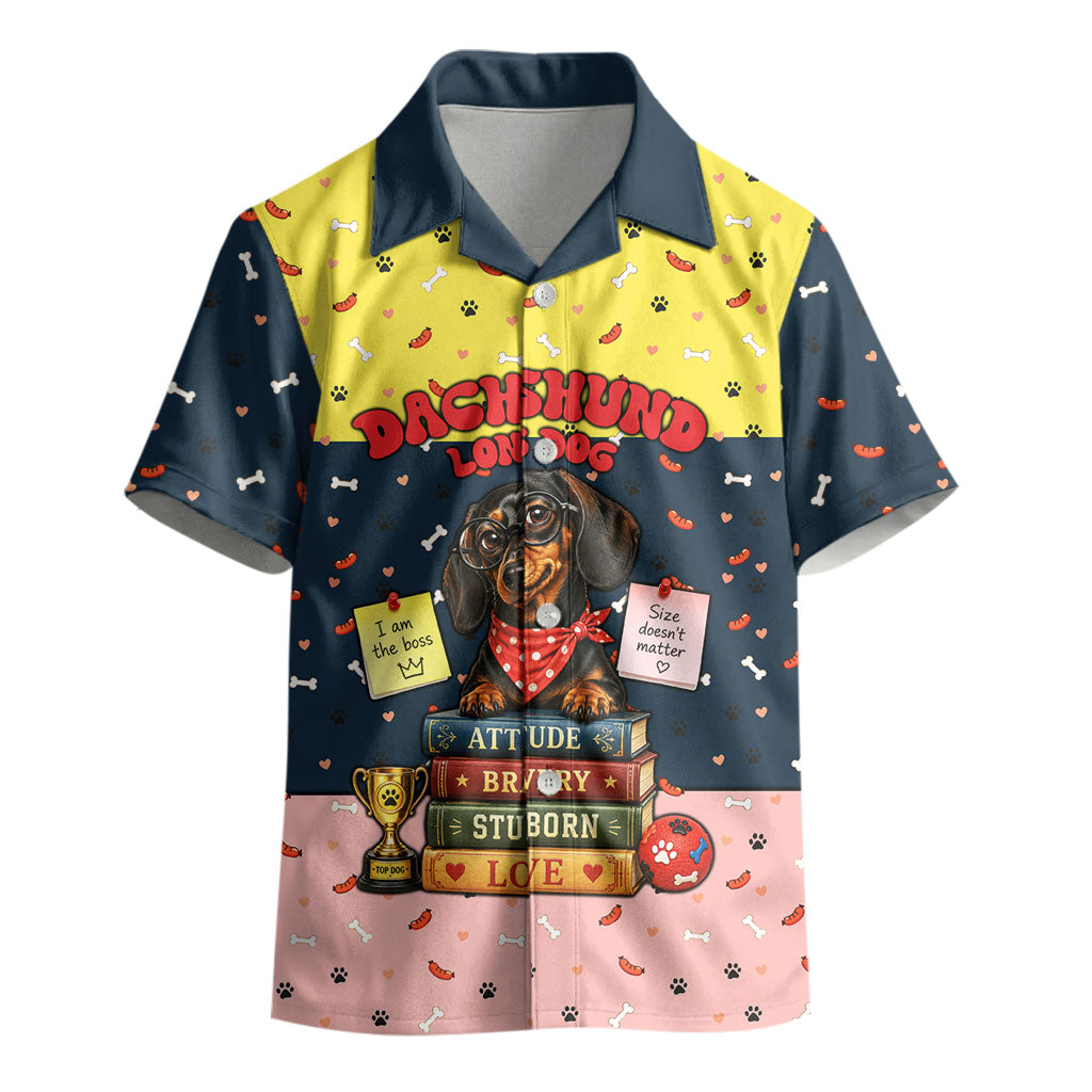 Dachshund Long Dog Big Personality Kid Hawaiian Shirt Dachshund Lovers Club Cute Mascot