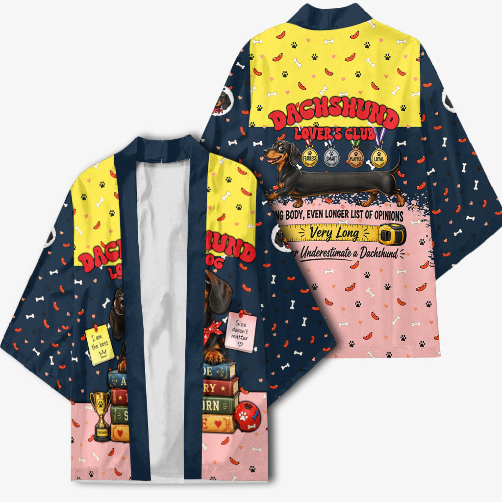 Dachshund Long Dog Big Personality Kimono Dachshund Lovers Club Cute Mascot