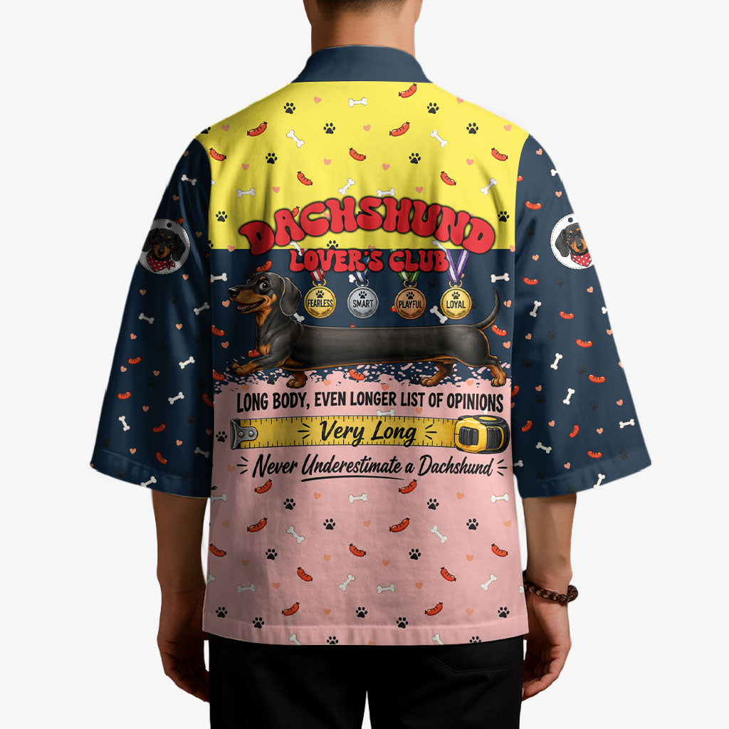 Dachshund Long Dog Big Personality Kimono Dachshund Lovers Club Cute Mascot