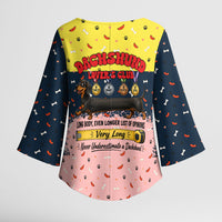 Dachshund Long Dog Big Personality Kimono Sleeve Blouse Dachshund Lovers Club Cute Mascot