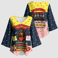 Dachshund Long Dog Big Personality Kimono Sleeve Blouse Dachshund Lovers Club Cute Mascot