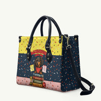 Dachshund Long Dog Big Personality Leather Bag Dachshund Lovers Club Cute Mascot