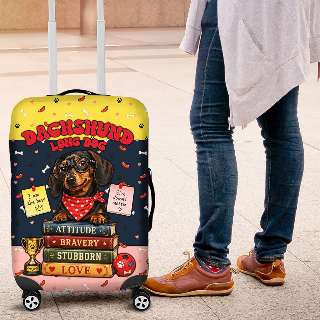 Dachshund Long Dog Big Personality Luggage Cover Dachshund Lovers Club Cute Mascot