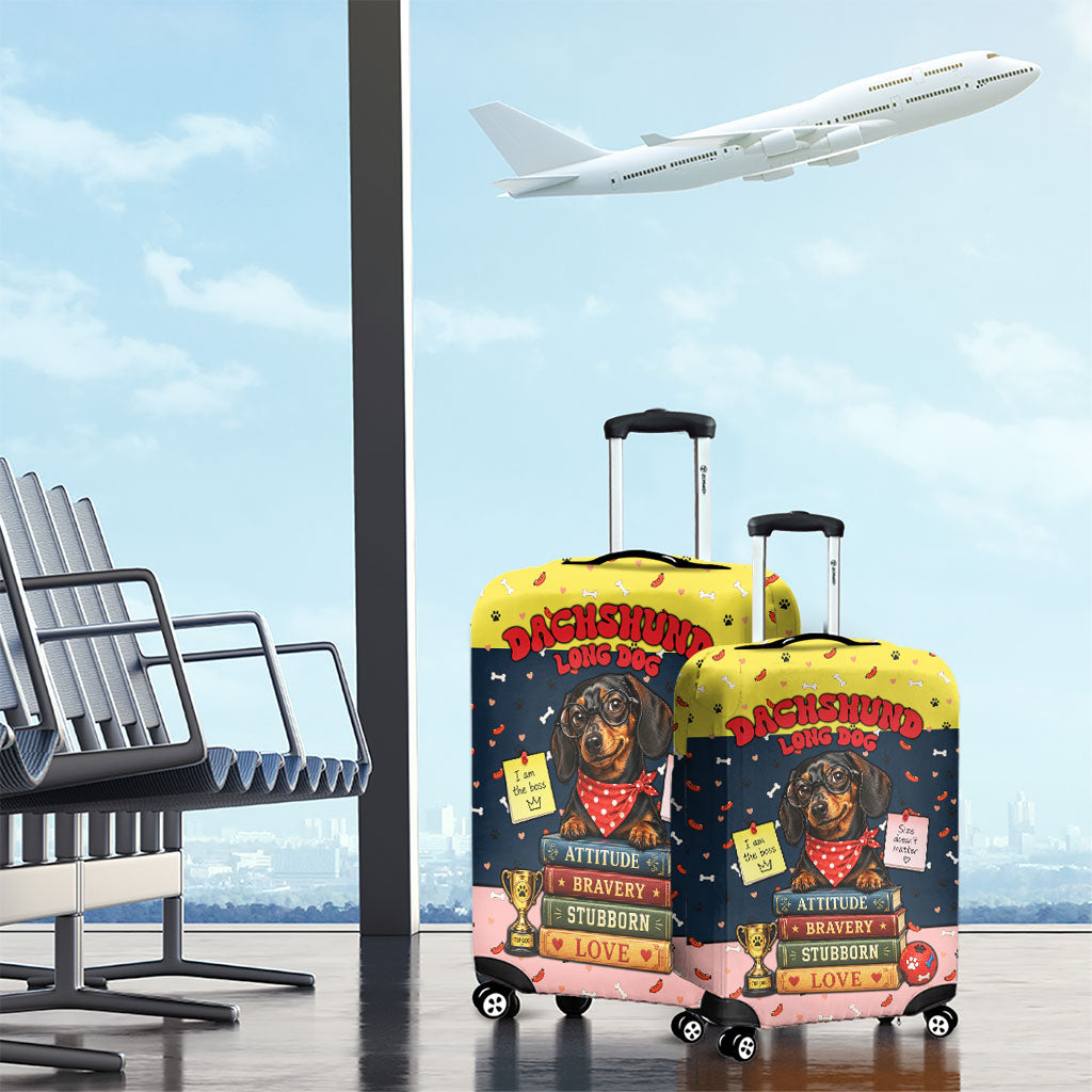 Dachshund Long Dog Big Personality Luggage Cover Dachshund Lovers Club Cute Mascot