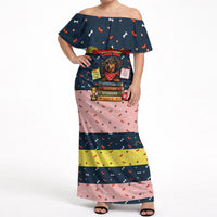 Dachshund Long Dog Big Personality Off Shoulder Maxi Dress Dachshund Lovers Club Cute Mascot