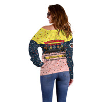 Dachshund Long Dog Big Personality Off Shoulder Sweater Dachshund Lovers Club Cute Mascot