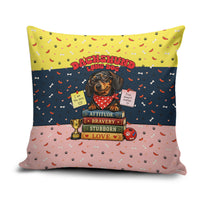 Dachshund Long Dog Big Personality Pillow Cover Dachshund Lovers Club Cute Mascot