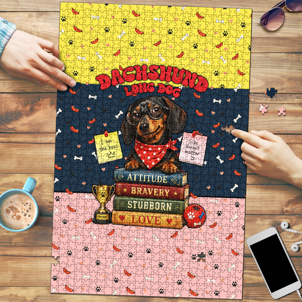 Dachshund Long Dog Big Personality Puzzle Dachshund Lovers Club Cute Mascot