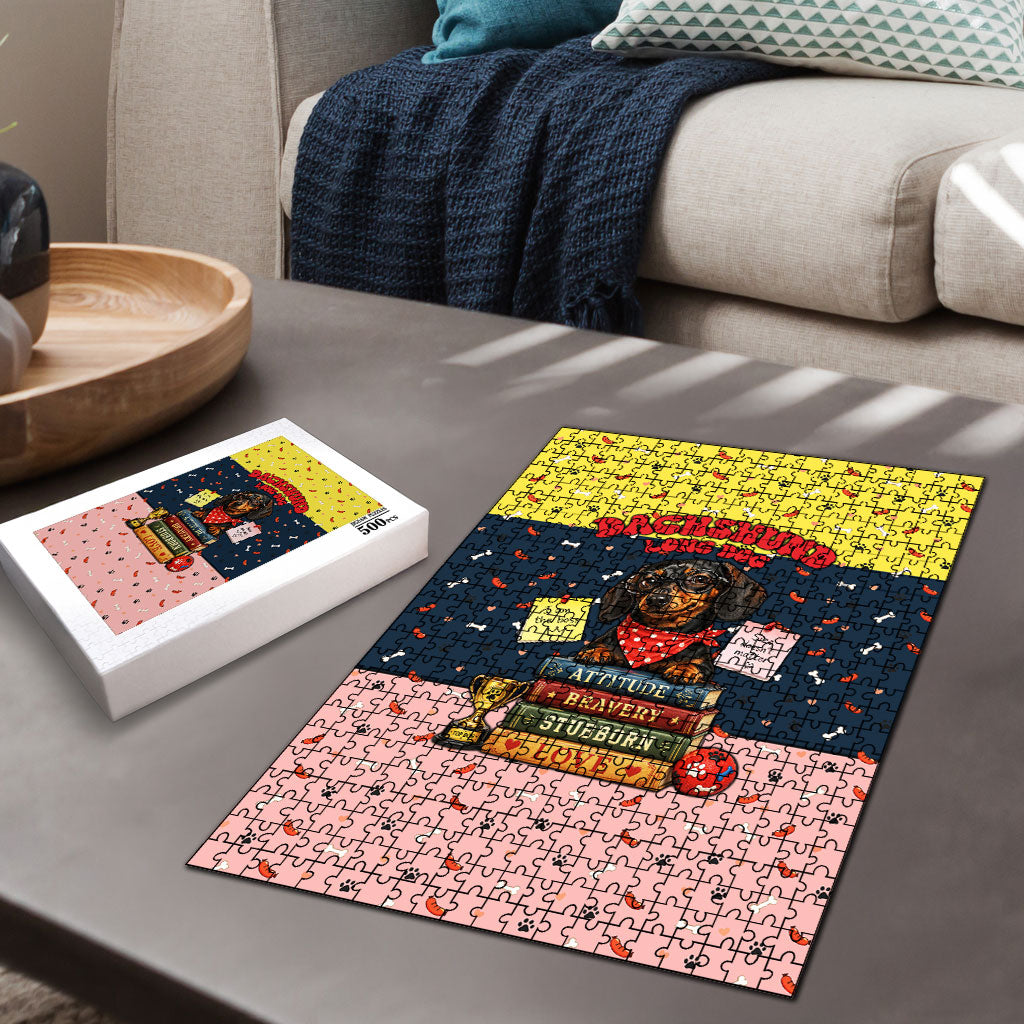 Dachshund Long Dog Big Personality Puzzle Dachshund Lovers Club Cute Mascot
