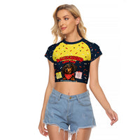 Dachshund Long Dog Big Personality Raglan Cropped T Shirt Dachshund Lovers Club Cute Mascot
