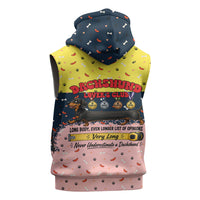 Dachshund Long Dog Big Personality Sleeveless Zip Hoodie Dachshund Lovers Club Cute Mascot