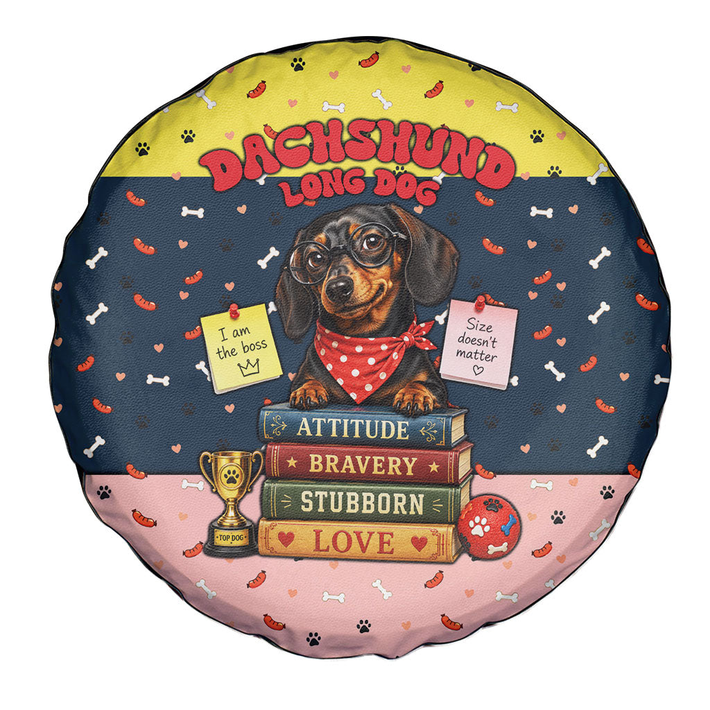 Dachshund Long Dog Big Personality Spare Tire Cover Dachshund Lovers Club Cute Mascot