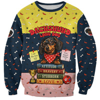 Dachshund Long Dog Big Personality Sweatshirt Dachshund Lovers Club Cute Mascot