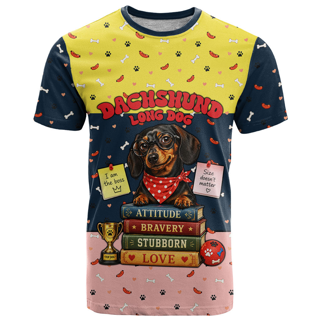 Dachshund Long Dog Big Personality T Shirt Dachshund Lovers Club Cute Mascot