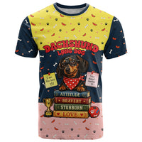 Dachshund Long Dog Big Personality T Shirt Dachshund Lovers Club Cute Mascot