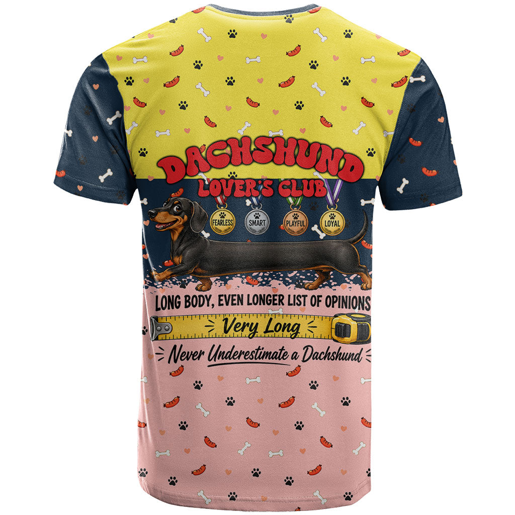Dachshund Long Dog Big Personality T Shirt Dachshund Lovers Club Cute Mascot