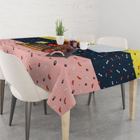 Dachshund Long Dog Big Personality Tablecloth Dachshund Lovers Club Cute Mascot