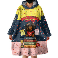 Dachshund Long Dog Big Personality Wearable Blanket Hoodie Dachshund Lovers Club Cute Mascot