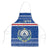 Cape Verde Christmas Apron with Blue Festive Pattern Sailing Santa and National Emblem Motif - Wonder Print Shop