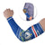 Cape Verde Christmas Arm Sleeves with Blue Festive Pattern Sailing Santa and National Emblem Motif - Wonder Print Shop