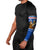 Cape Verde Christmas Arm Sleeves with Blue Festive Pattern Sailing Santa and National Emblem Motif - Wonder Print Shop