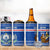 Cape Verde Christmas 4 in 1 Can Cooler Tumbler with Blue Festive Pattern Sailing Santa and National Emblem Motif - Wonder Print Shop
