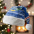 Cape Verde Christmas Santa Hat with Blue Festive Pattern Sailing Santa and National Emblem Motif - Wonder Print Shop