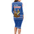 Cape Verde Christmas Family Matching Long Sleeve Bodycon Dress and Hawaiian Shirt with Blue Festive Pattern Sailing Santa and National Emblem Motif - Wonder Print Shop