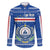 Cape Verde Christmas Family Matching Puletasi and Hawaiian Shirt with Blue Festive Pattern Sailing Santa and National Emblem Motif - Wonder Print Shop