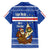 Cape Verde Christmas Hawaiian Shirt with Blue Festive Pattern Sailing Santa and National Emblem Motif - Wonder Print Shop