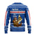 Cape Verde Christmas Ugly Christmas Sweater with Blue Festive Pattern Sailing Santa and National Emblem Motif - Wonder Print Shop