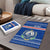 Cape Verde Christmas Puzzle with Blue Festive Pattern Sailing Santa and National Emblem Motif - Wonder Print Shop