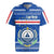 Cape Verde Christmas Rugby Jersey with Blue Festive Pattern Sailing Santa and National Emblem Motif - Wonder Print Shop