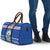 Cape Verde Christmas Travel Bag with Blue Festive Pattern Sailing Santa and National Emblem Motif - Wonder Print Shop