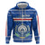 Cape Verde Christmas Zip Hoodie with Blue Festive Pattern Sailing Santa and National Emblem Motif - Wonder Print Shop
