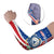 Cape Verde Christmas Arm Sleeves with Red and Blue Festive Pattern Christmas Tree and National Emblem Motif - Wonder Print Shop