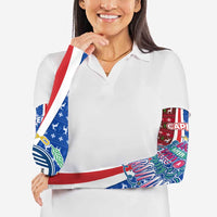 Cape Verde Christmas Arm Sleeves with Red and Blue Festive Pattern Christmas Tree and National Emblem Motif - Wonder Print Shop