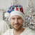 Cape Verde Christmas Santa Hat with Red and Blue Festive Pattern Christmas Tree and National Emblem Motif - Wonder Print Shop