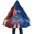 Cape Verde Christmas Cloak with Red and Blue Festive Pattern Christmas Tree and National Emblem Motif - Wonder Print Shop