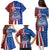 Cape Verde Christmas Family Matching Puletasi and Hawaiian Shirt with Red and Blue Festive Pattern Christmas Tree and National Emblem Motif - Wonder Print Shop
