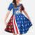 Cape Verde Christmas Family Matching Short Sleeve Bodycon Dress and Hawaiian Shirt with Red and Blue Festive Pattern Christmas Tree and National Emblem Motif - Wonder Print Shop