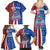 Cape Verde Christmas Family Matching Summer Maxi Dress and Hawaiian Shirt with Red and Blue Festive Pattern Christmas Tree and National Emblem Motif - Wonder Print Shop