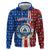 Cape Verde Christmas Hoodie with Red and Blue Festive Pattern Christmas Tree and National Emblem Motif - Wonder Print Shop